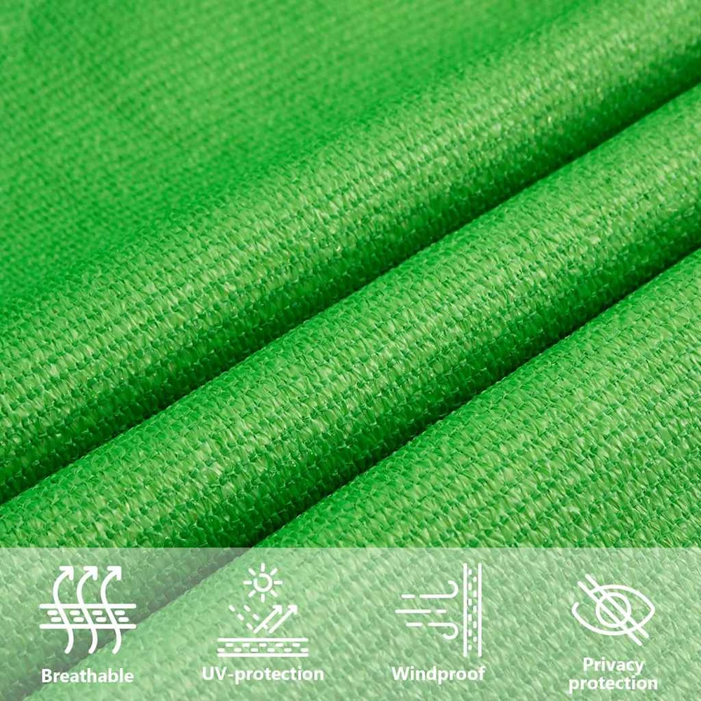Uždanga nuo saulės, šviesiai žalia, 5x7x7m, HDPE, 160g/m²