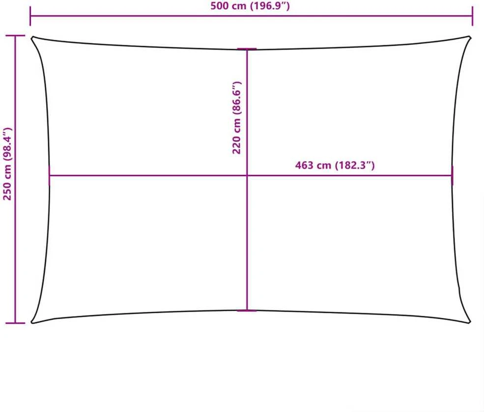 Uždanga nuo saulės, tamsiai žalia, 2,5x5m, oksfordo audinys