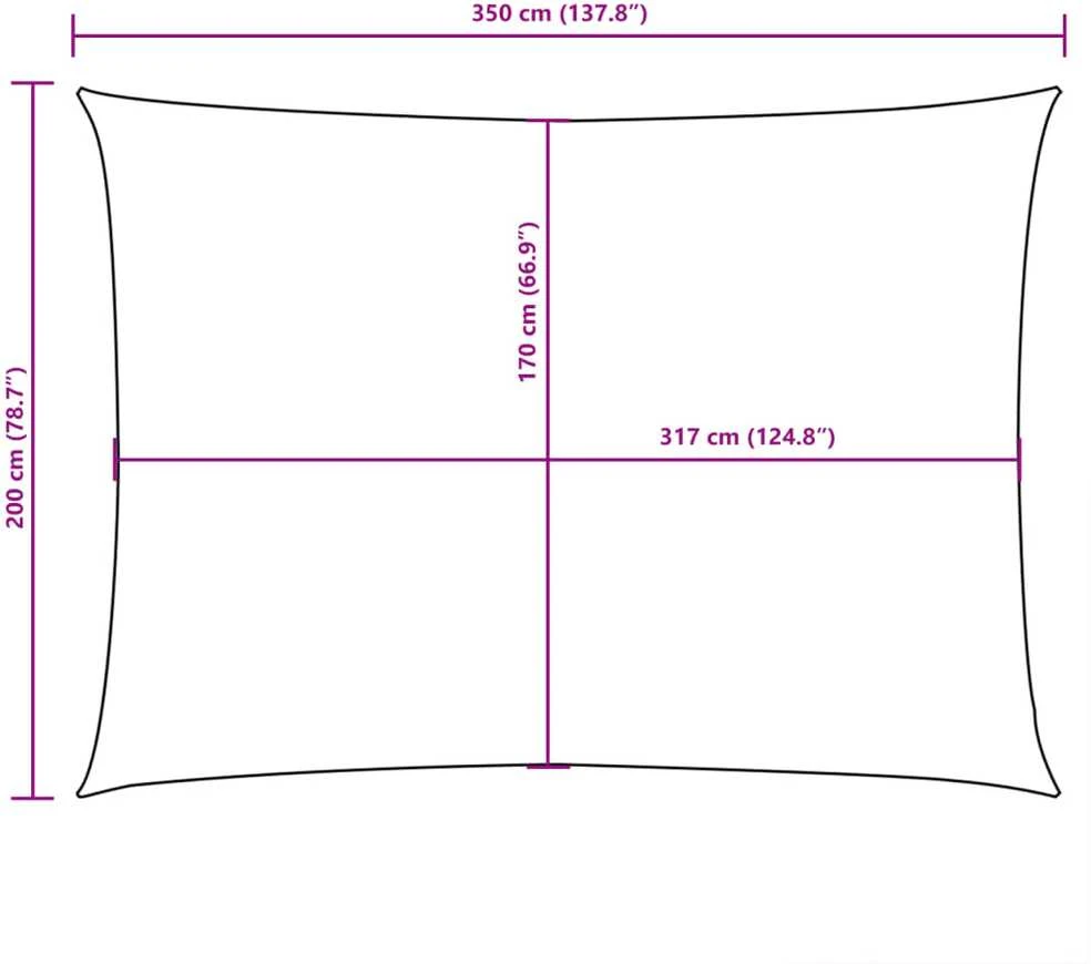 Uždanga nuo saulės, tamsiai žalia, 2x3,5m, oksfordo audinys