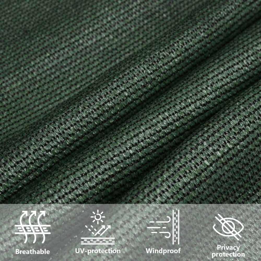 Uždanga nuo saulės, tamsiai žalia, 2x4,5m, HDPE, 160g/m²