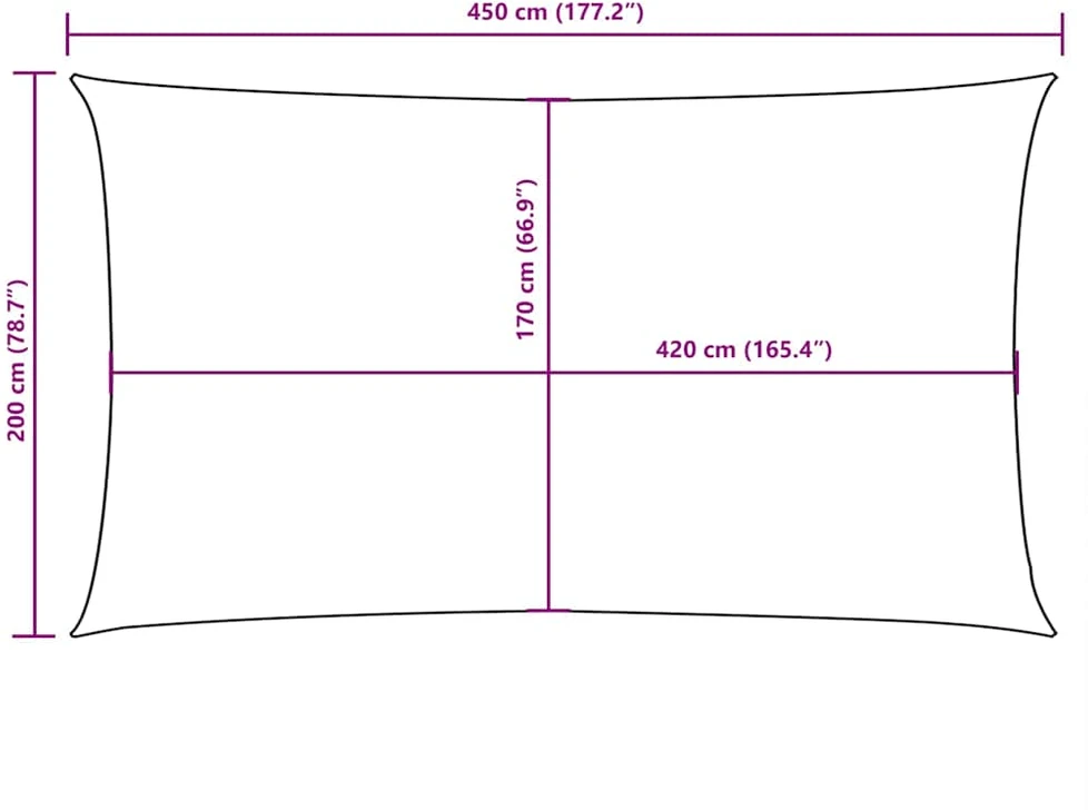 Uždanga nuo saulės, tamsiai žalia, 2x4,5m, oksfordo audinys