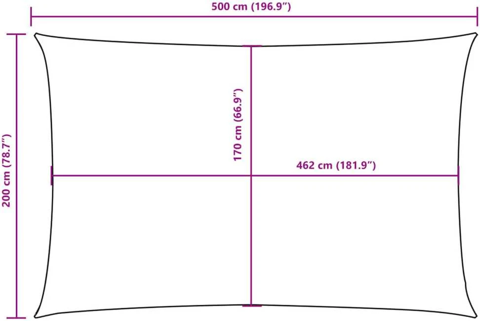 Uždanga nuo saulės, tamsiai žalia, 2x5m, oksfordo audinys