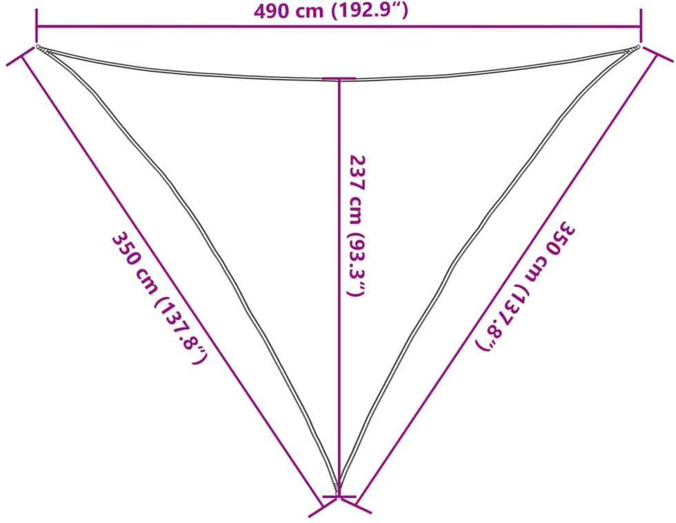 Uždanga nuo saulės, tamsiai žalia, 3,5x3,5x4,9m, HDPE, 160g/m²