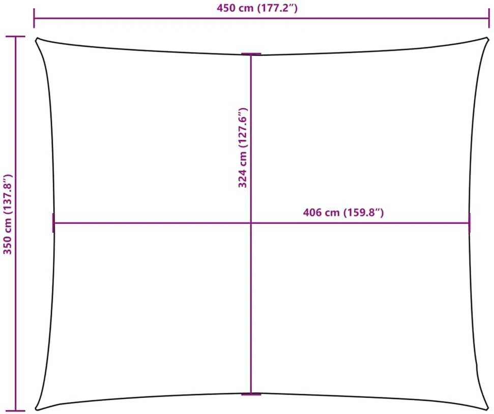 Uždanga nuo saulės, tamsiai žalia, 3,5x4,5m, oksfordo audinys