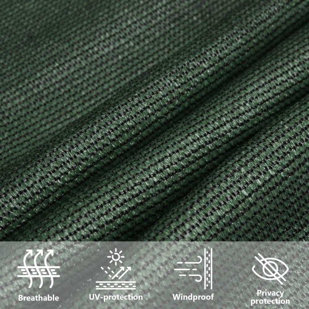 Uždanga nuo saulės, tamsiai žalia, 3x3x4,2m, HDPE, 160g/m²