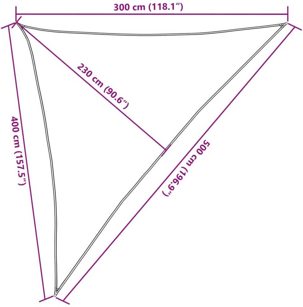Uždanga nuo saulės, tamsiai žalia, 3x4x5m, HDPE, 160g/m²
