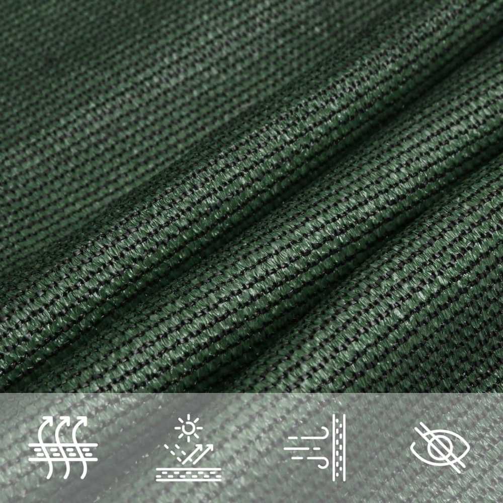 Uždanga nuo saulės, tamsiai žalia, 4/5x4m, HDPE, 160g/m²