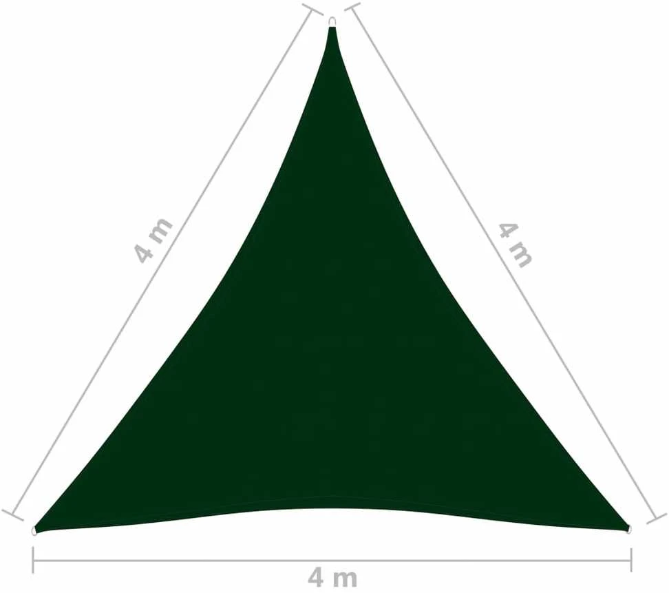 Uždanga nuo saulės, tamsiai žalia, 4x4x4m, oksfordo audinys