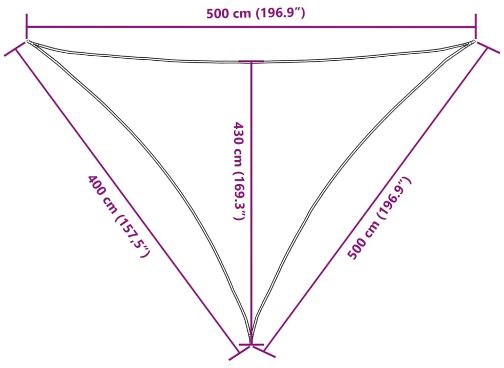 Uždanga nuo saulės, tamsiai žalia, 4x4x5m, oksfordo audinys