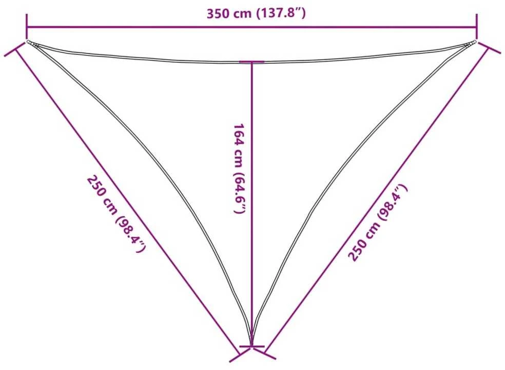 Uždanga nuo saulės, tamsiai žalia,2,5x2,5x3,5m,oksfordo audinys