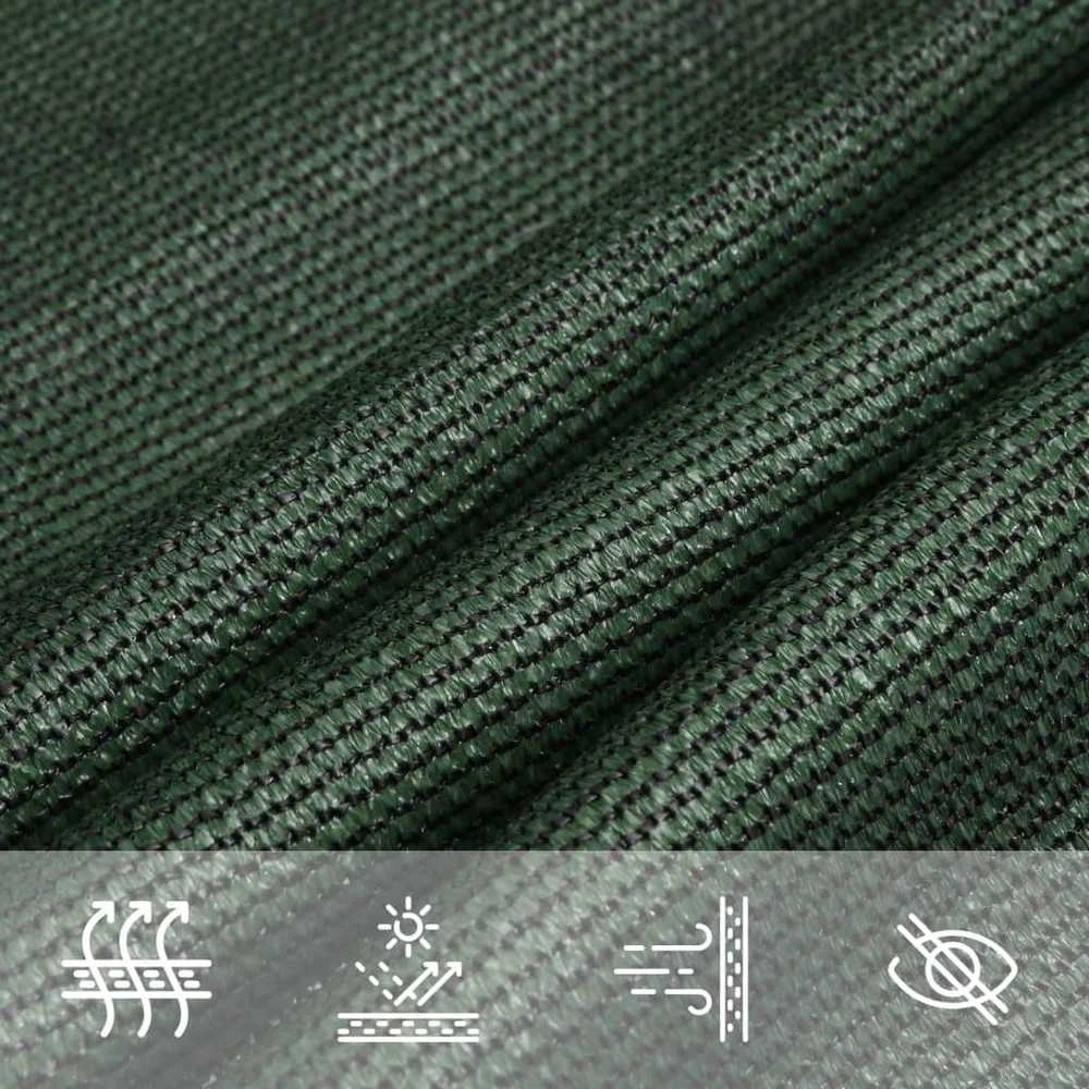 Uždanga nuo saulės, tamsiai žalios spalvos, 4x5m, HDPE, 160g/m²