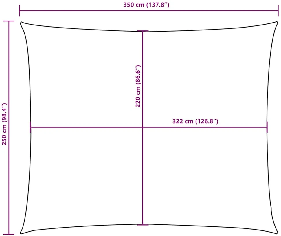 Uždanga nuo saulės, taupe, 2,5x3,5m, oksfordo audinys