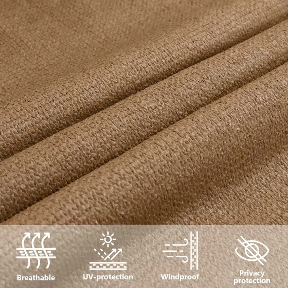Uždanga nuo saulės, taupe spalvos, 3x4m, HDPE, 160g/m²
