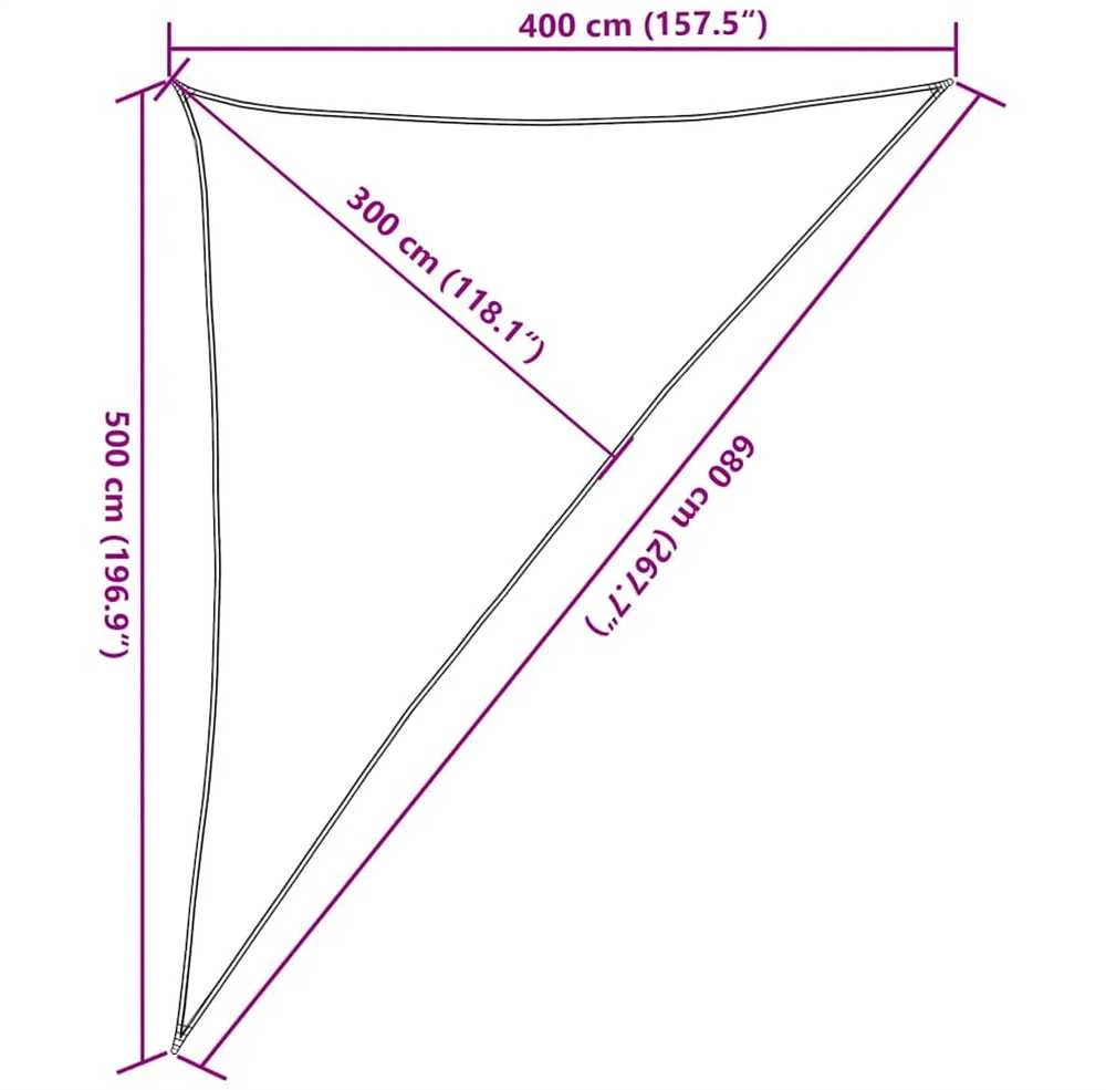 Uždanga nuo saulės, taupe spalvos, 4x5x6,8m, HDPE, 160g/m²