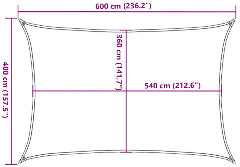 Uždanga nuo saulės, taupe spalvos, 4x6m, HDPE, 160g/m²