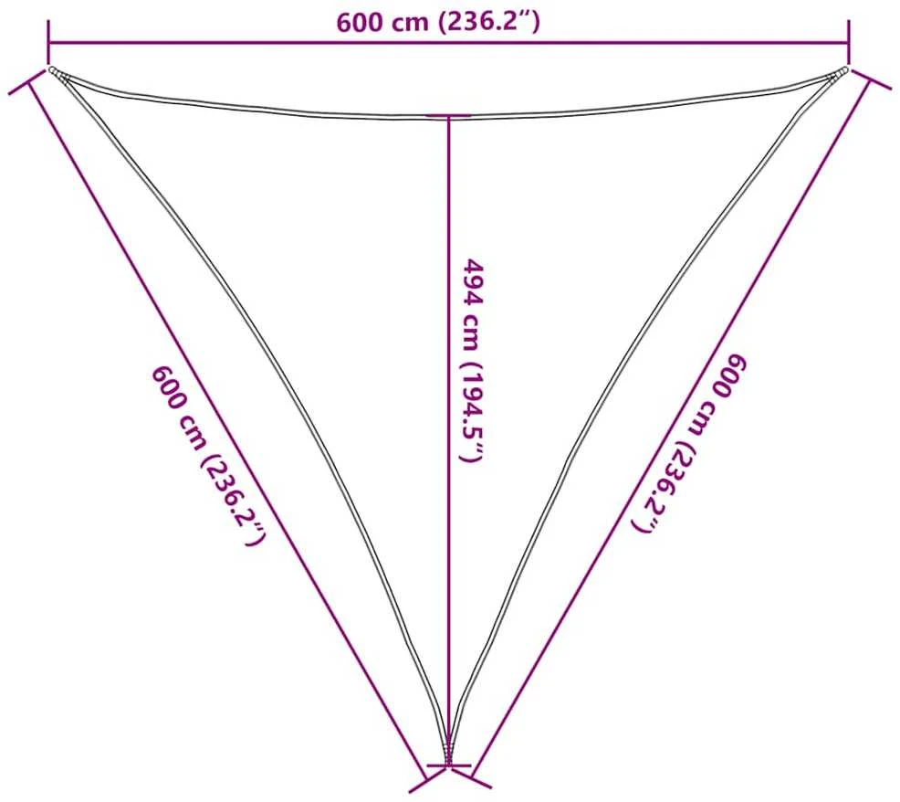 Uždanga nuo saulės, taupe spalvos, 6x6x6m, HDPE, 160g/m²