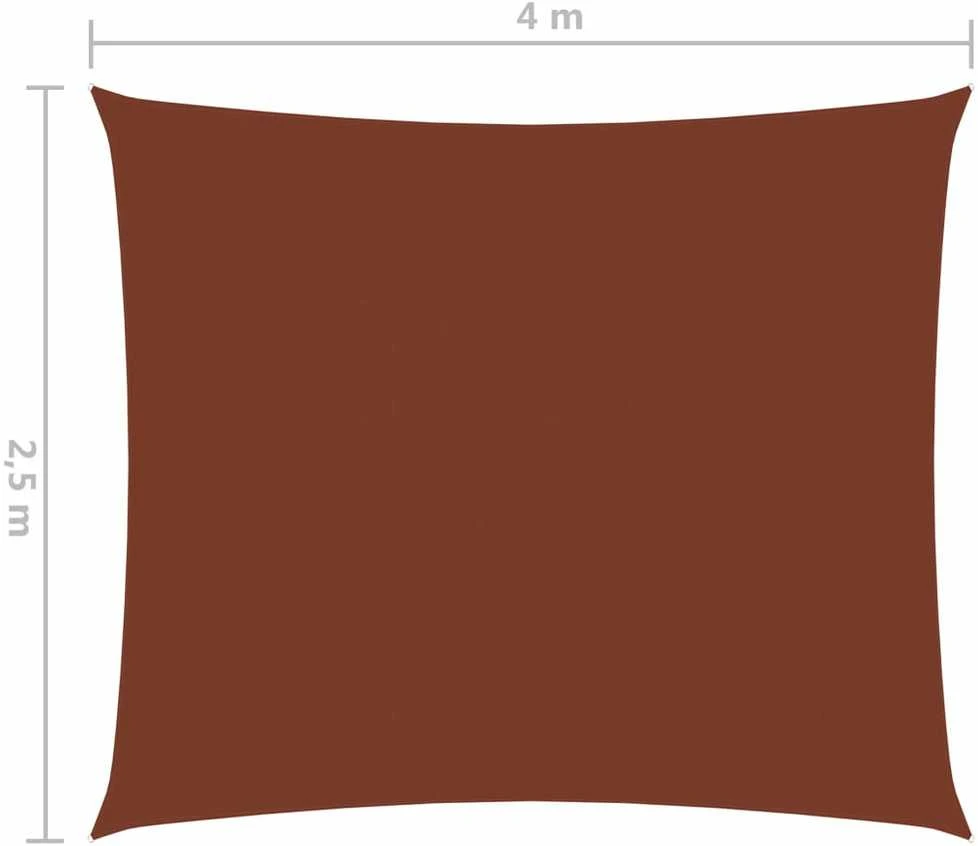 Uždanga nuo saulės, terakota, 2,5x4m, oksfordo audinys