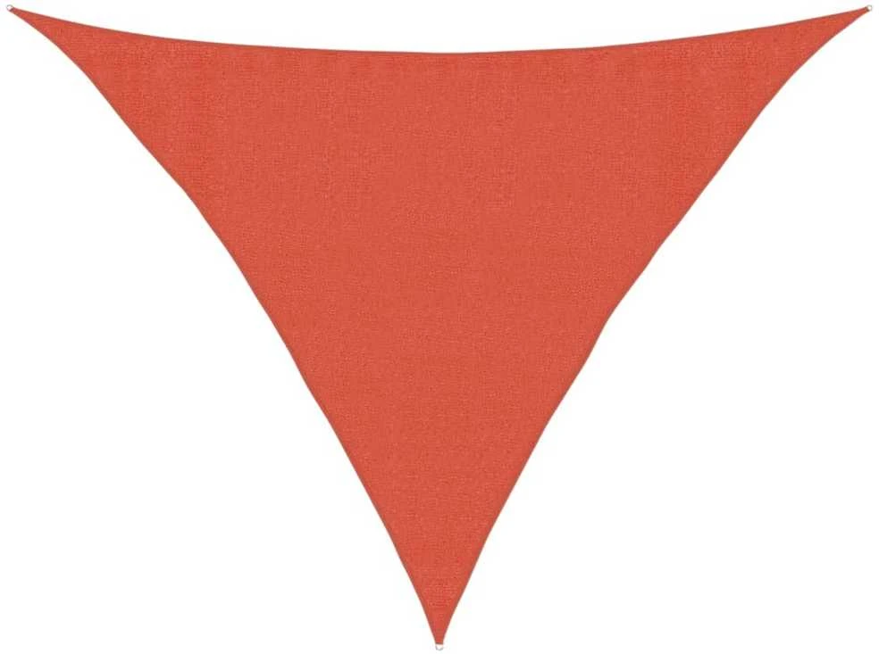 Uždanga nuo saulės, terakota, 3,5x3,5x4,9m, HDPE, 160g/m²