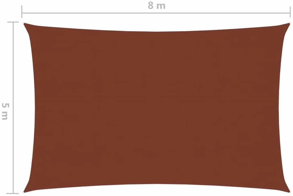 Uždanga nuo saulės, terakota, 5x8m, oksfordo audinys