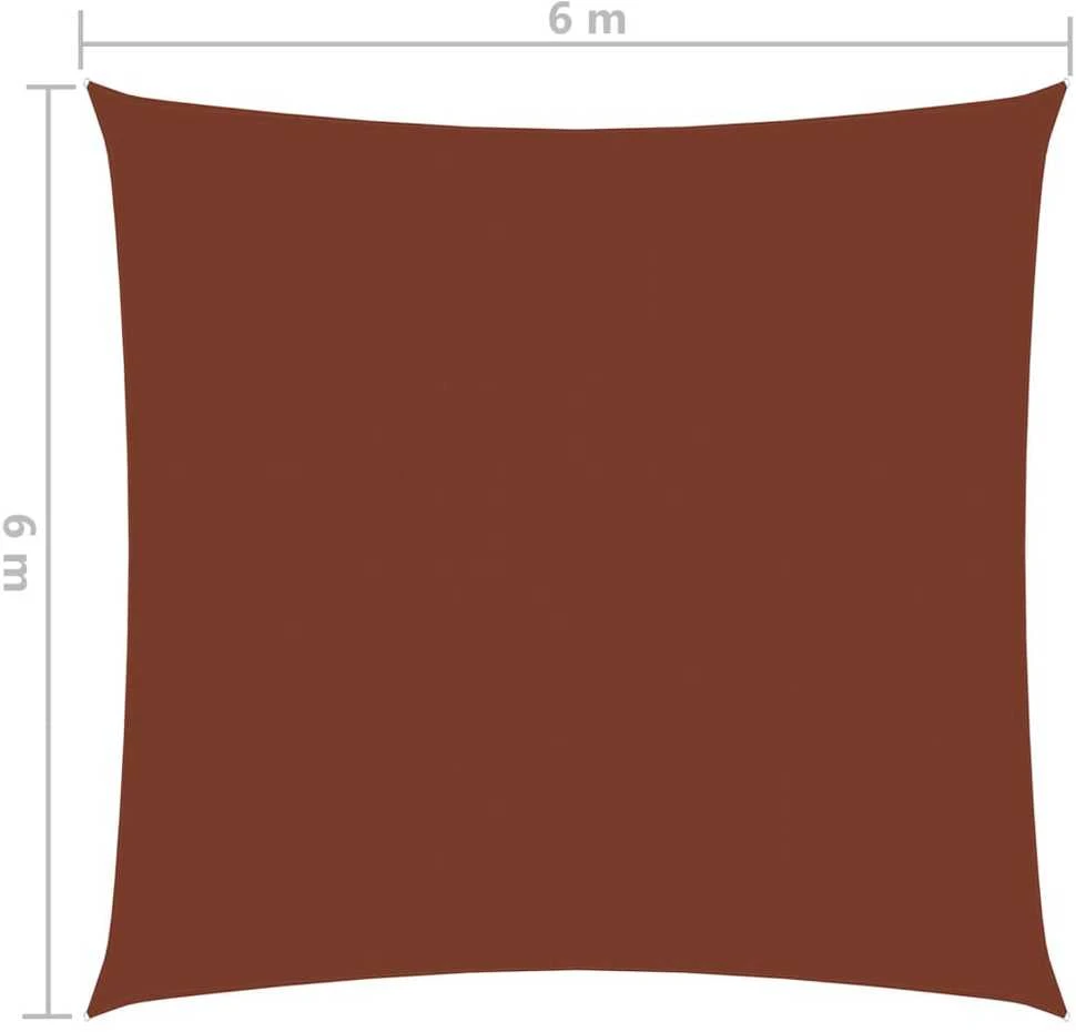 Uždanga nuo saulės, terakota, 6x6m, oksfordo audinys