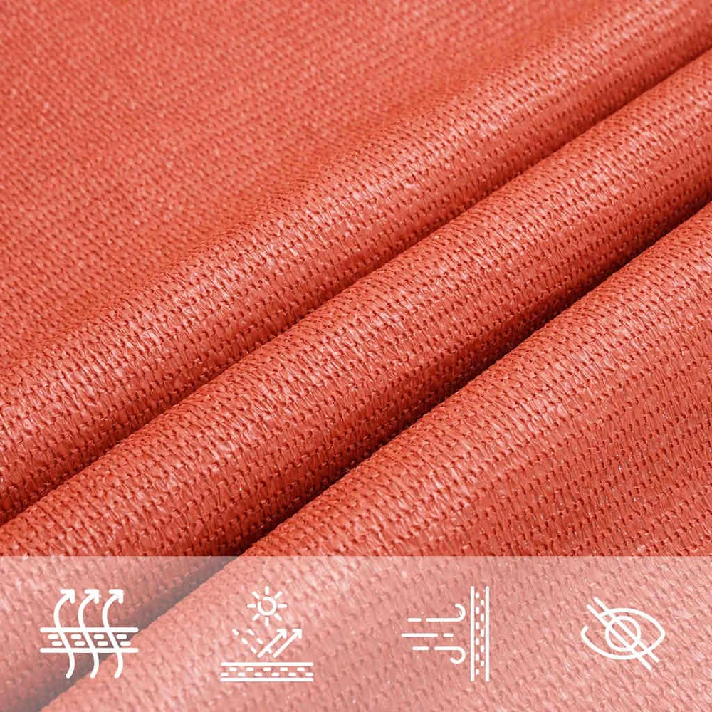 Uždanga nuo saulės, terakota spalvos, 3x4m, HDPE, 160g/m²