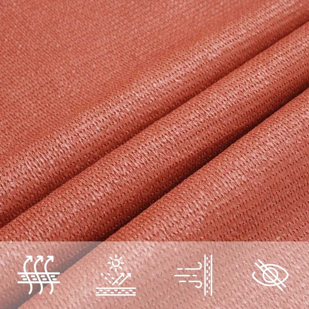 Uždanga nuo saulės, terakota spalvos, 5x6m, HDPE, 160g/m²