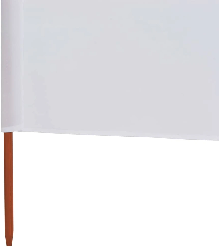 Uždanga nuo vėjo, 3 plokštės, smėlio balta, 400x160cm, audinys