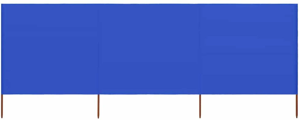 Uždanga nuo vėjo, 3 plokštės, žydra, 400x80cm, audinys
