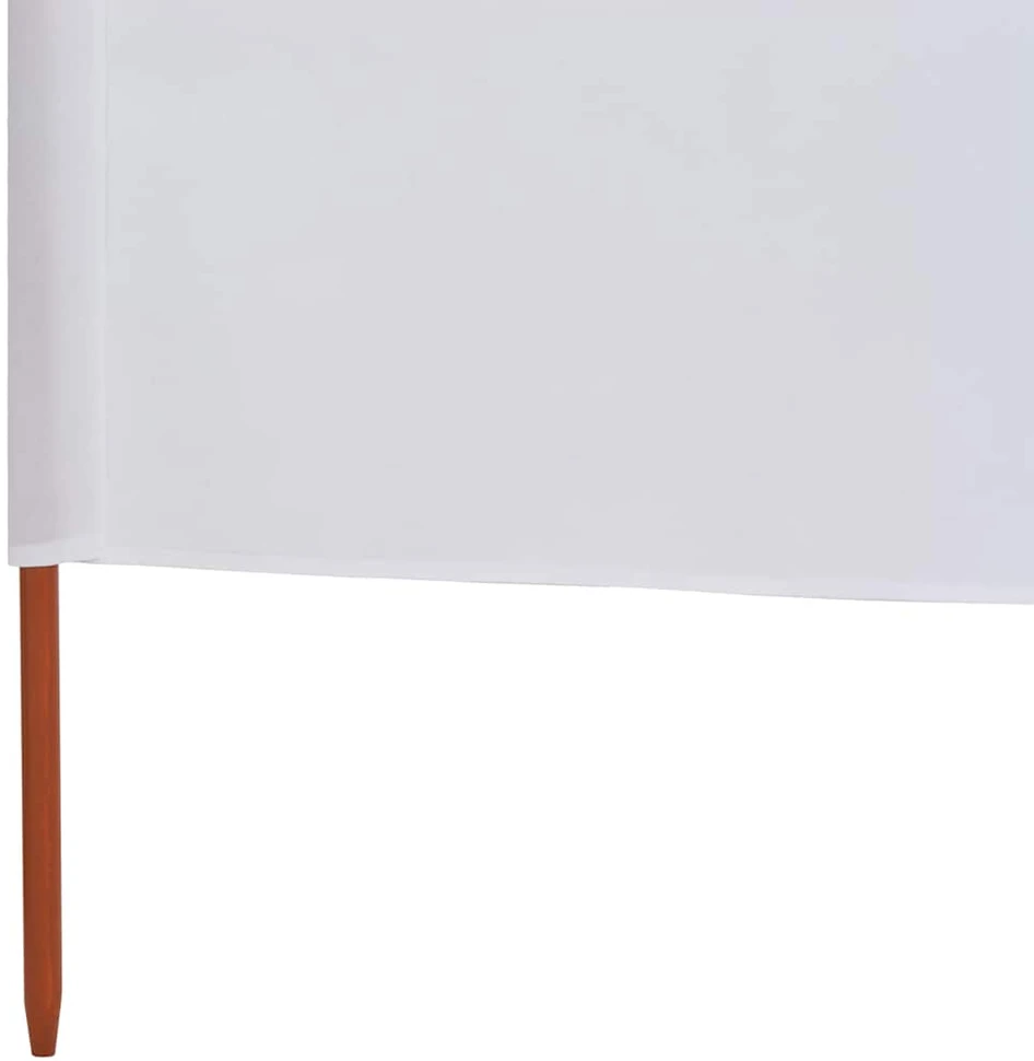 Uždanga nuo vėjo, 5 plokštės, smėlio balta, 600x120cm, audinys