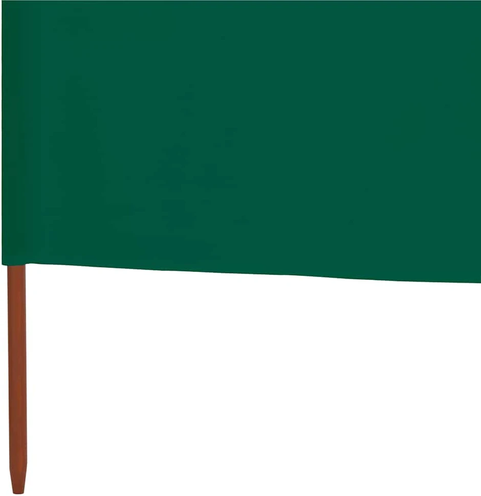 Uždanga nuo vėjo, 5 plokštės, žalia, 600x160cm, audinys