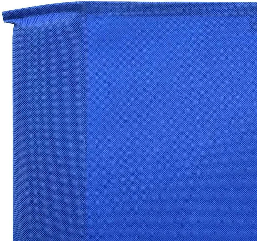 Uždanga nuo vėjo, 5 plokštės, žydra, 600x120cm, audinys