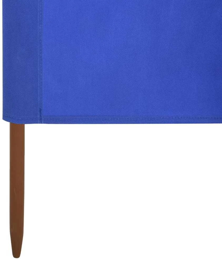 Uždanga nuo vėjo, 5 plokštės, žydra, 600x160cm, audinys