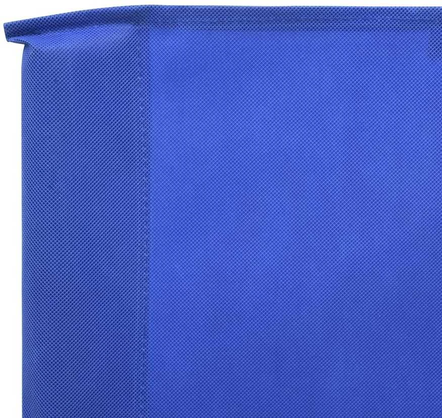 Uždanga nuo vėjo, 5 plokštės, žydra, 600x160cm, audinys