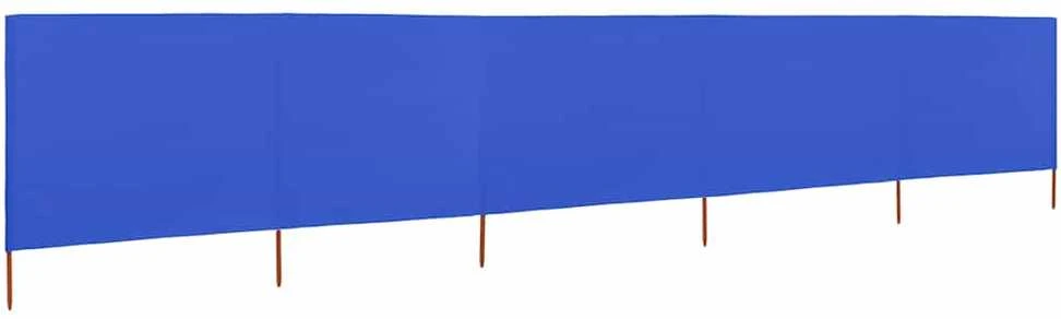 Uždanga nuo vėjo, 5 plokštės, žydra, 600x160cm, audinys