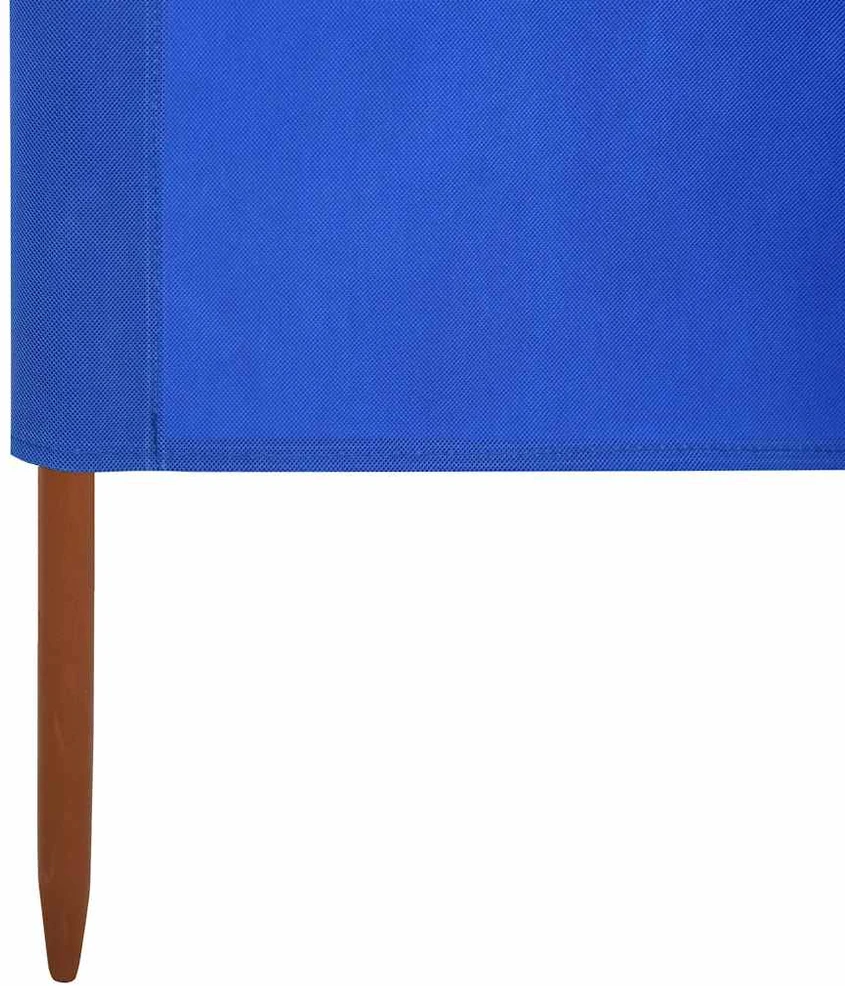 Uždanga nuo vėjo, 5 plokštės, žydra, 600x160cm, audinys