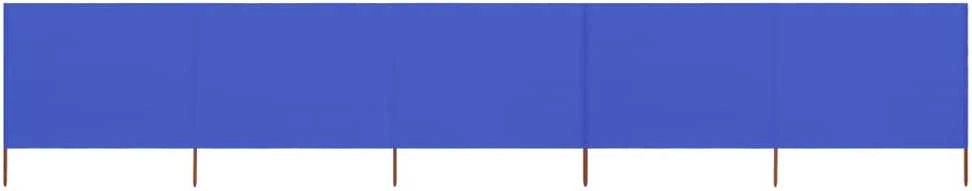 Uždanga nuo vėjo, 5 plokštės, žydra, 600x160cm, audinys