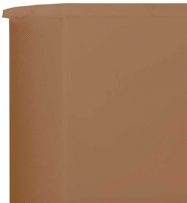 Uždanga nuo vėjo, 6 plokštės, taupe spalvos, 800x160cm, audinys