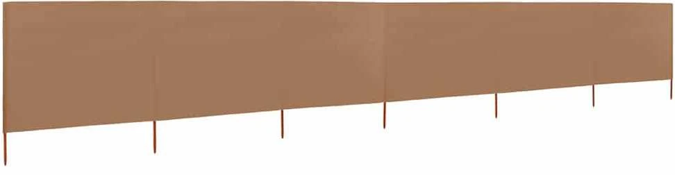 Uždanga nuo vėjo, 6 plokštės, taupe spalvos, 800x120cm, audinys