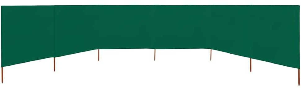 Uždanga nuo vėjo, 6 plokštės, žalia, 800x160cm, audinys