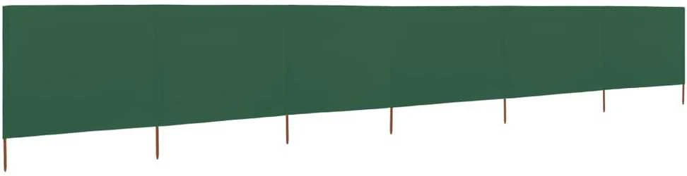 Uždanga nuo vėjo, 6 plokštės, žalia, 800x80cm, audinys