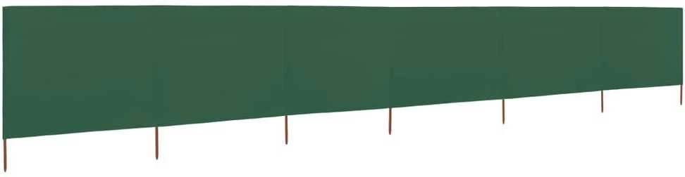 Uždanga nuo vėjo, 6 plokštės, žalia, 800x80cm, audinys
