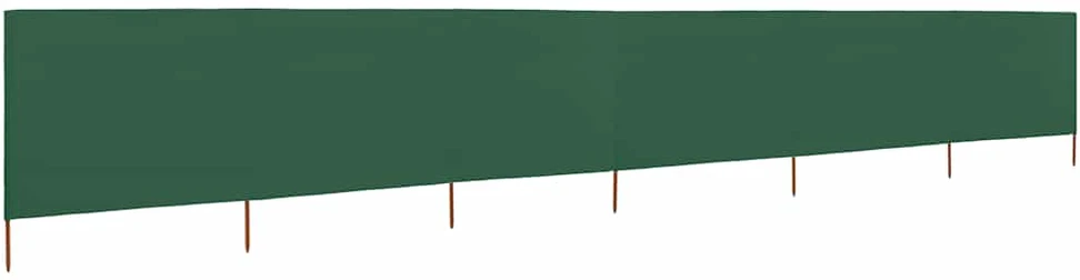 Uždanga nuo vėjo, 6 plokštės, žalia, 800x80cm, audinys