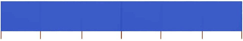 Uždanga nuo vėjo, 6 plokštės, žydra, 800x120cm, audinys
