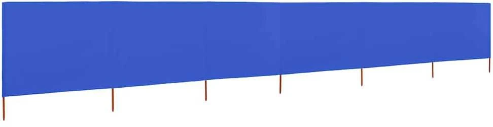 Uždanga nuo vėjo, 6 plokštės, žydra, 800x160cm, audinys