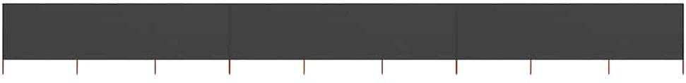 Uždanga nuo vėjo, 9 plokštės, antracito, 1200x80cm, audinys