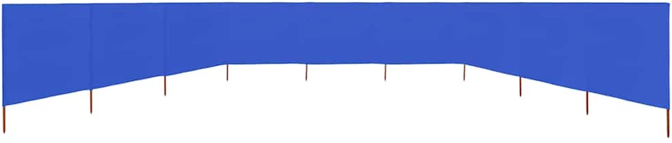 Uždanga nuo vėjo, 9 plokštės, žydra, 1200x160cm, audinys