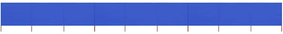 Uždanga nuo vėjo, 9 plokštės, žydra, 1200x160cm, audinys