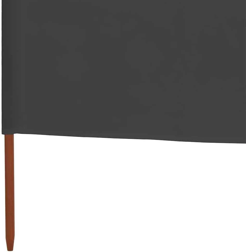 Uždanga nuo vėjo, antracito, 600x120cm, audinys, 5 plokštės