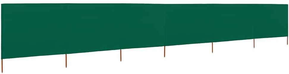 Uždanga nuo vėjo, žalia, 800x120cm, audinys, 6 plokštės