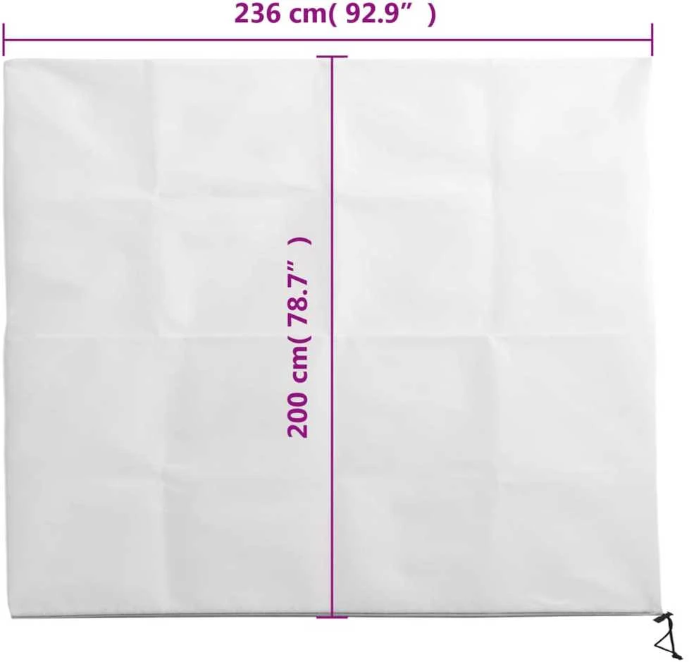 Uždangalai augalams su užtrauktukais, 10vnt., 2,36x2 m, 70g/m²